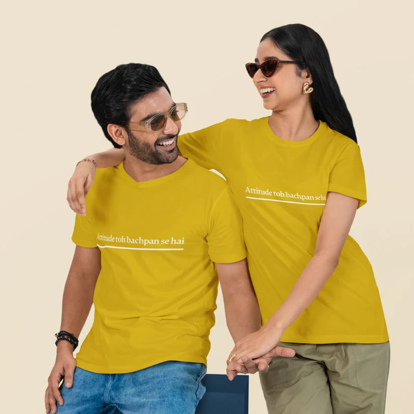 Attitude To Bachpan Se Hai Unisex Oversized T-Shirt