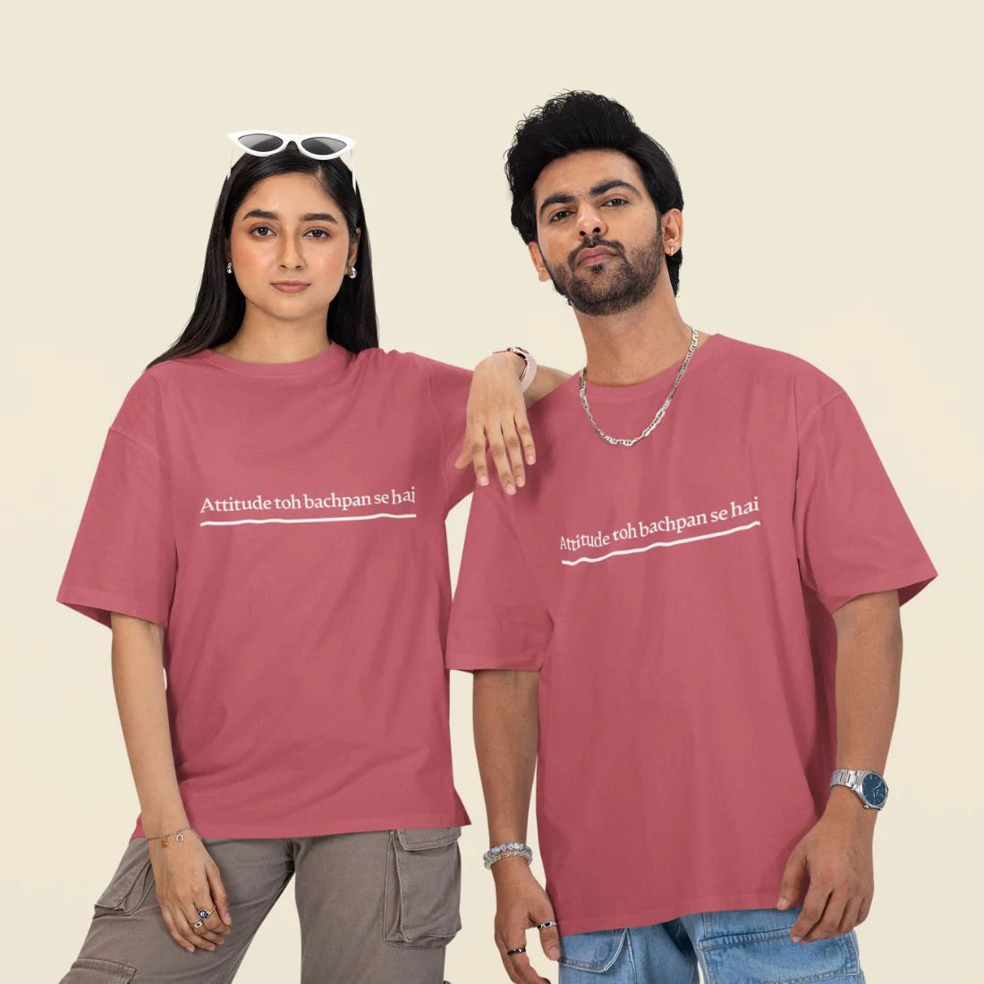 Attitude To Bachpan Se Hai Unisex Oversized T-Shirt