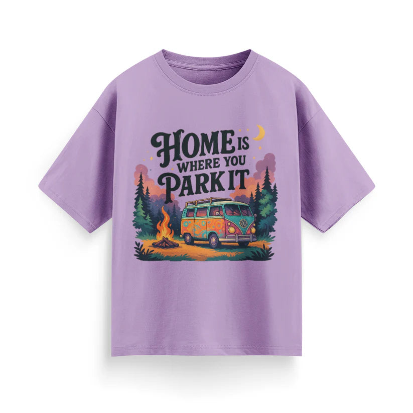 Home is Where You Park It Unisex Oversized T-Shirt
