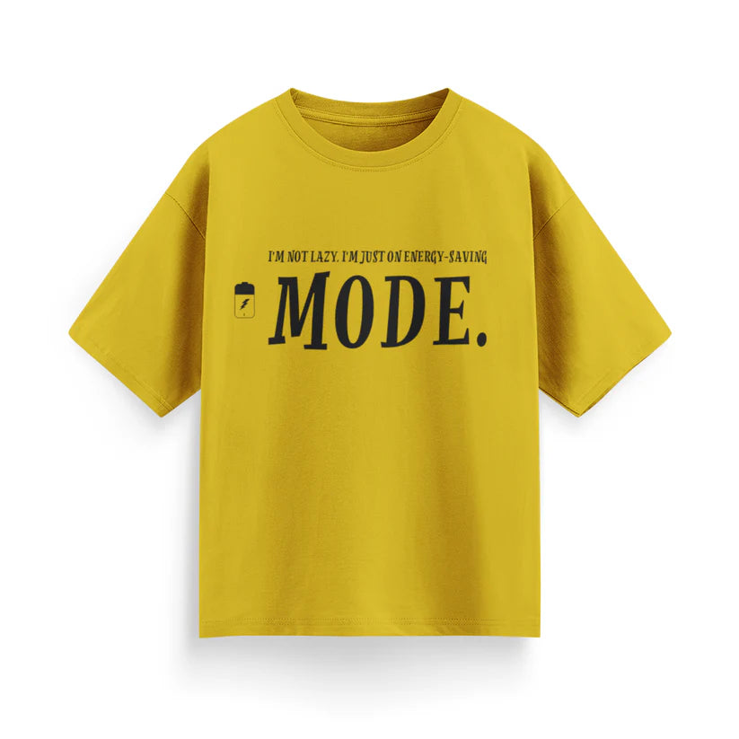 I'm Not Lazy, I'm Just on Energy Saving Mode Unisex Oversized T-Shirt