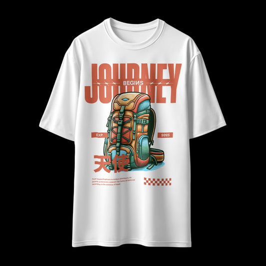 Journey Begins Unisex Oversized T-Shirt