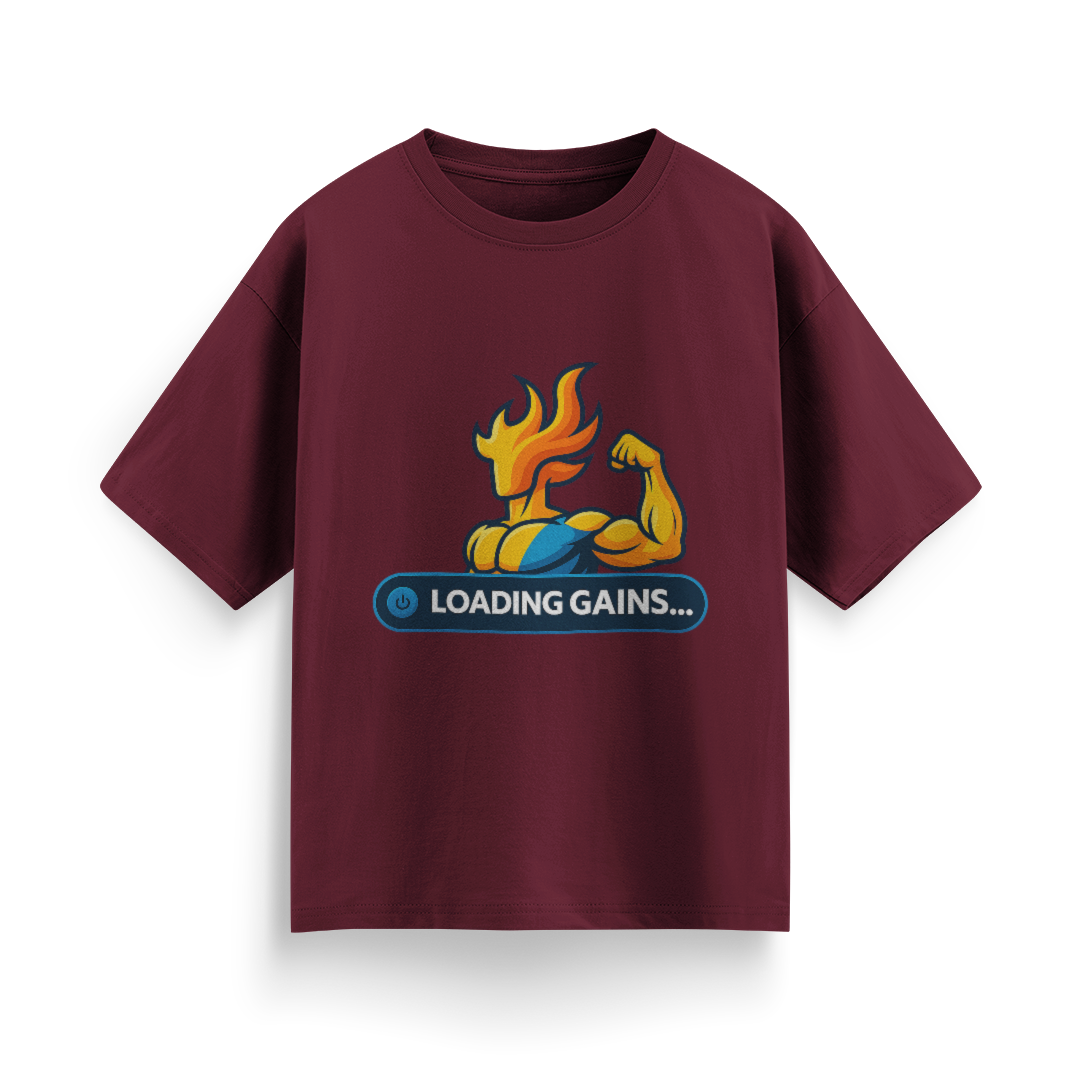 Loading Gains Unisex Oversized T-Shirt