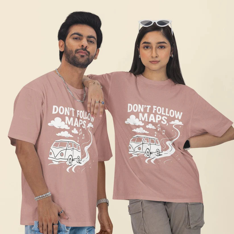 Don’t Follow Maps Unisex Oversized T-Shirt