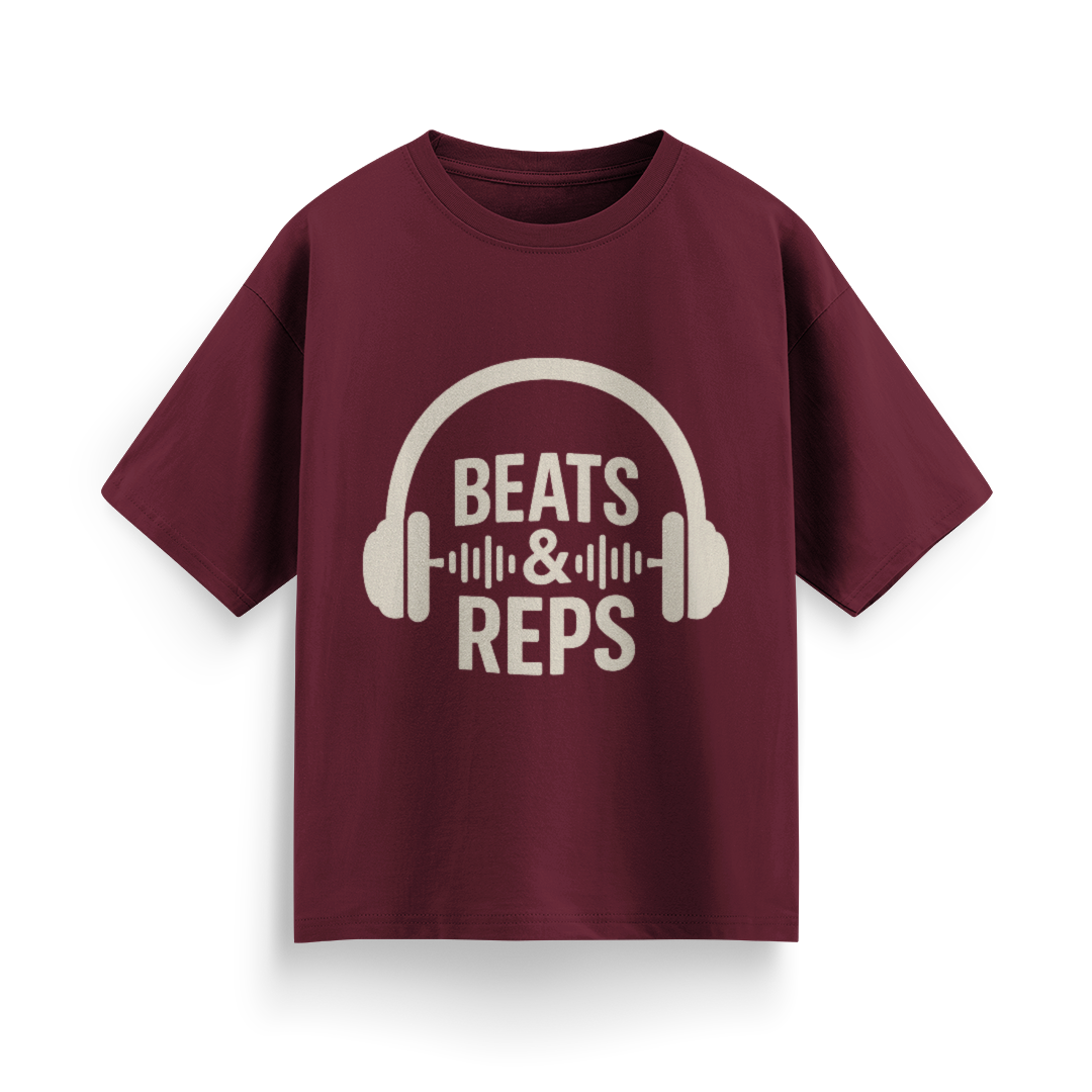 Beats and Reps Unisex Oversized T-Shirt