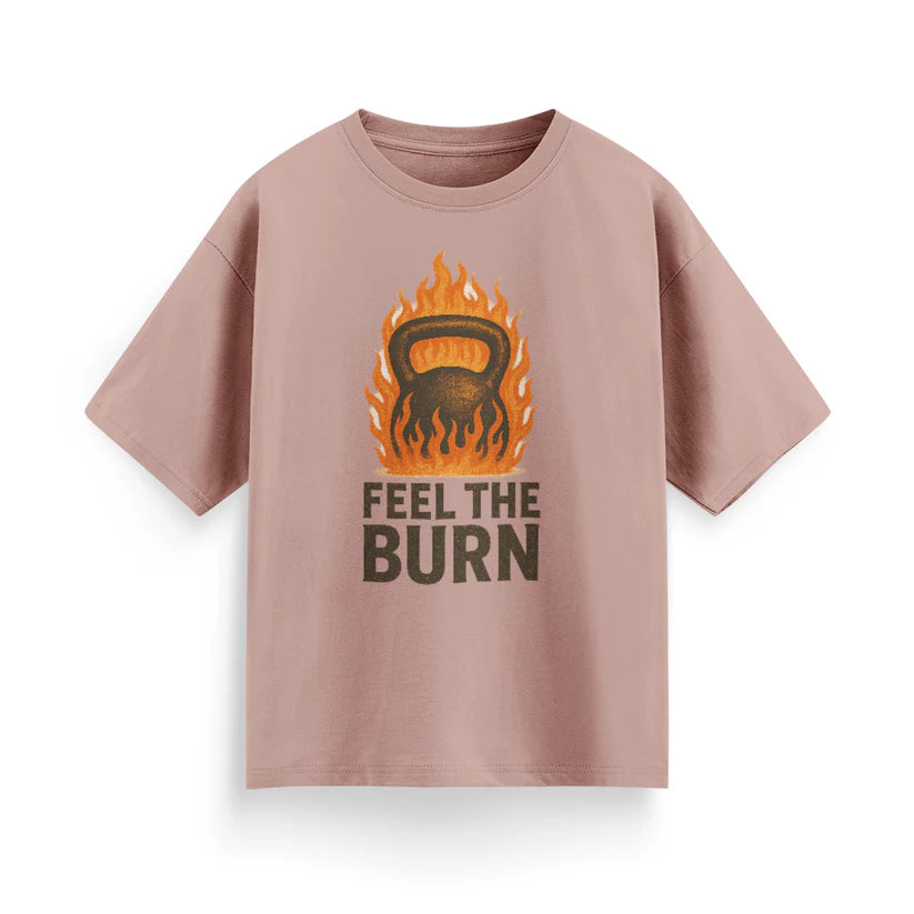 Feel the Burn Unisex Oversized T-Shirt