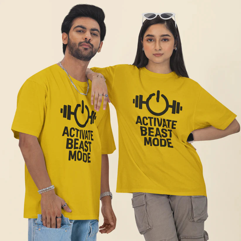 Activate Beast Mode Unisex Oversized T-Shirt