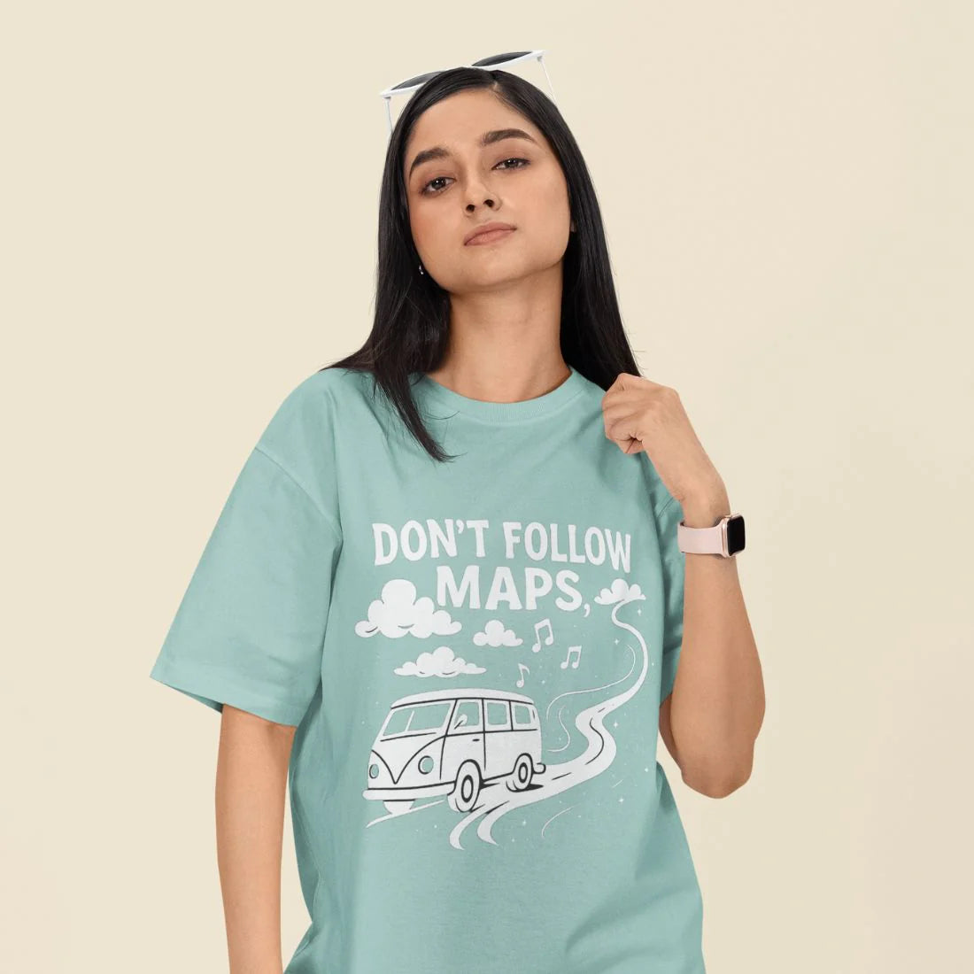 Don’t Follow Maps Unisex Oversized T-Shirt