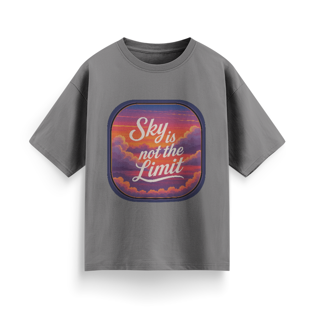 Sky is Not the Limit Unisex Oversized T-shirt