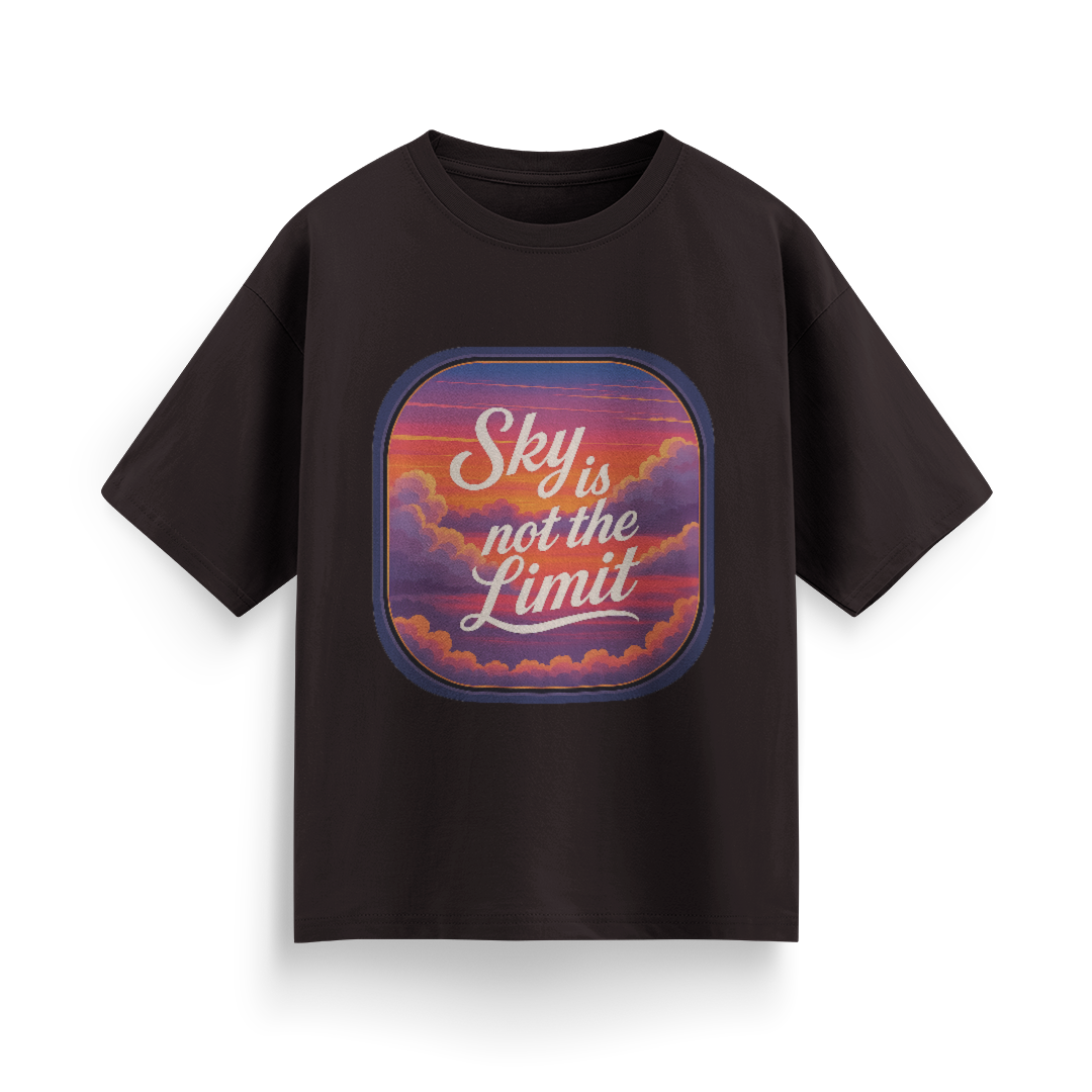Sky is Not the Limit Unisex Oversized T-shirt