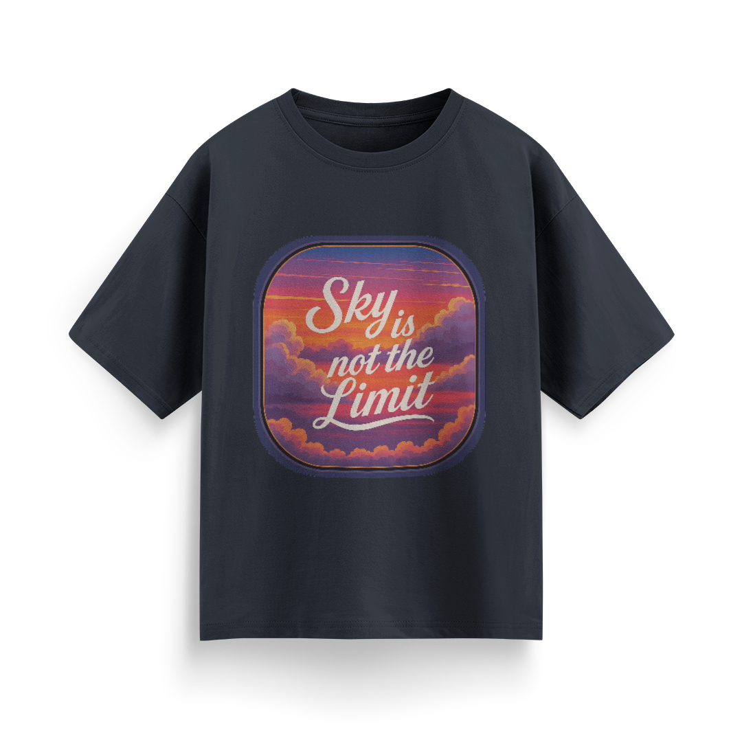 Sky is Not the Limit Unisex Oversized T-shirt