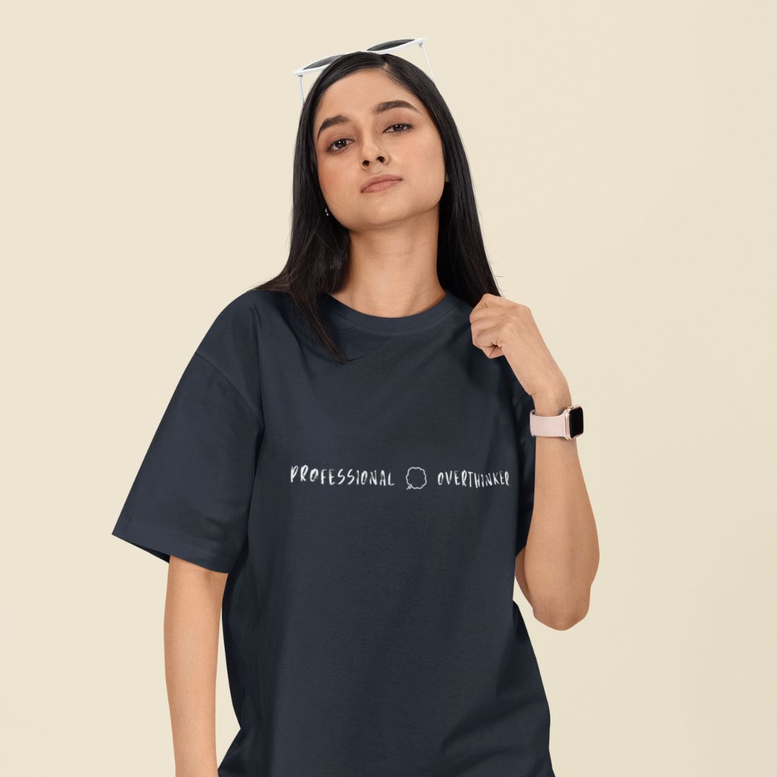Professional Overthinker Unisex Oversized T-Shirt