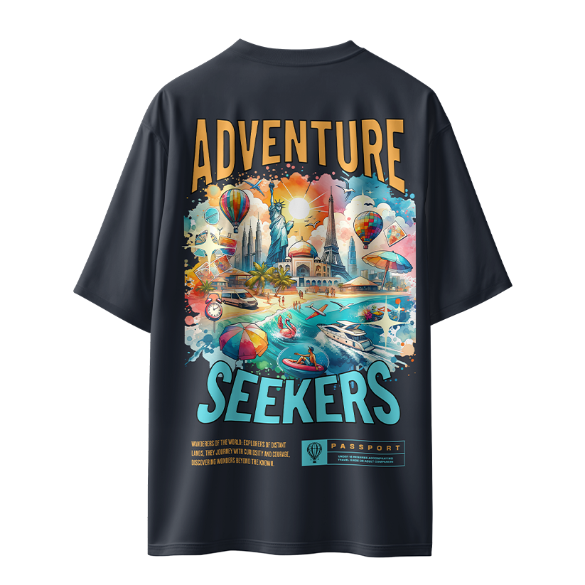 Adventure Seekers Unisex Oversized T-Shirt