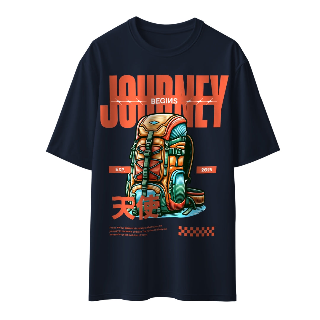 Journey Begins Unisex Oversized T-Shirt