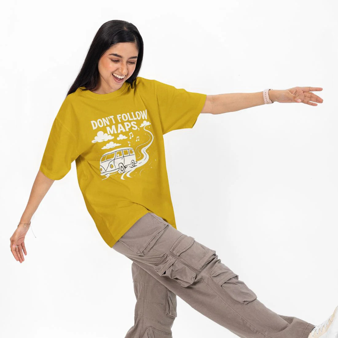 Not All Those Who Wander Are Lost Unisex Oversized T-Shirt