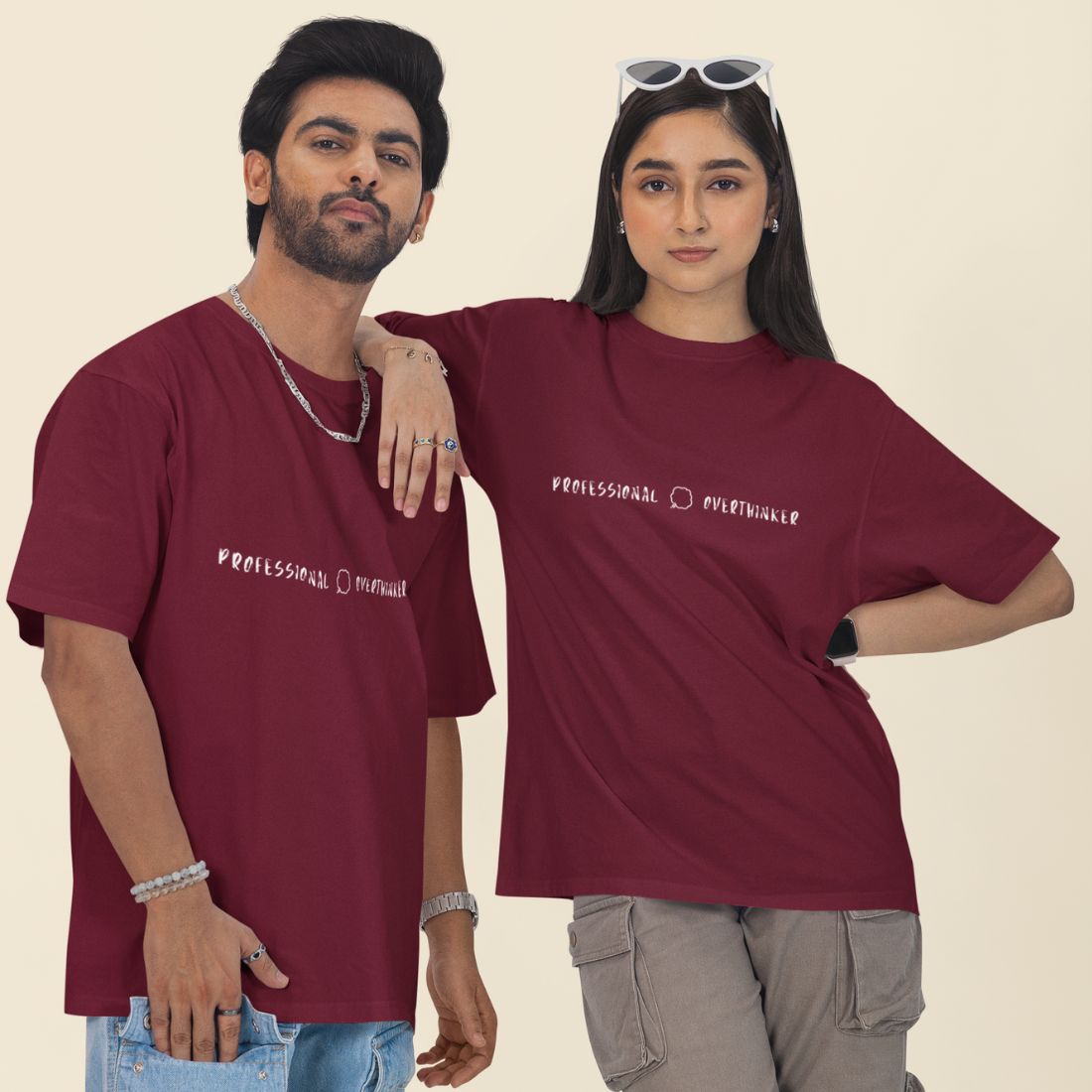 Professional Overthinker Unisex Oversized T-Shirt