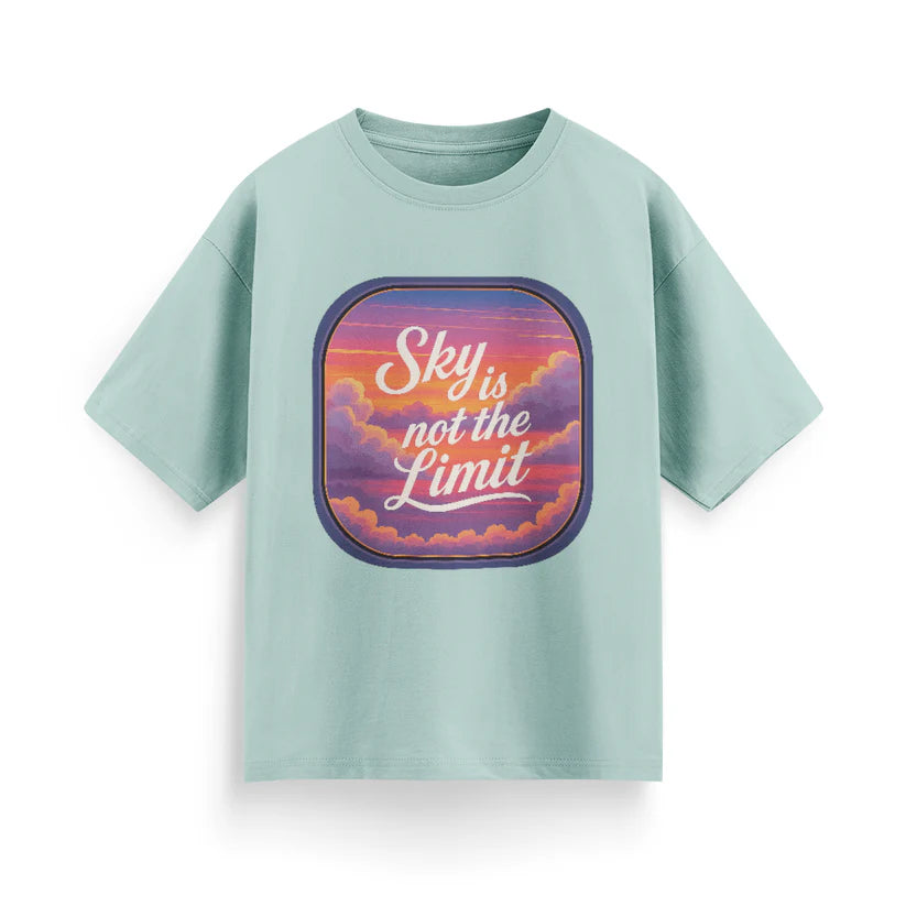 Sky is Not the Limit Unisex Oversized T-shirt