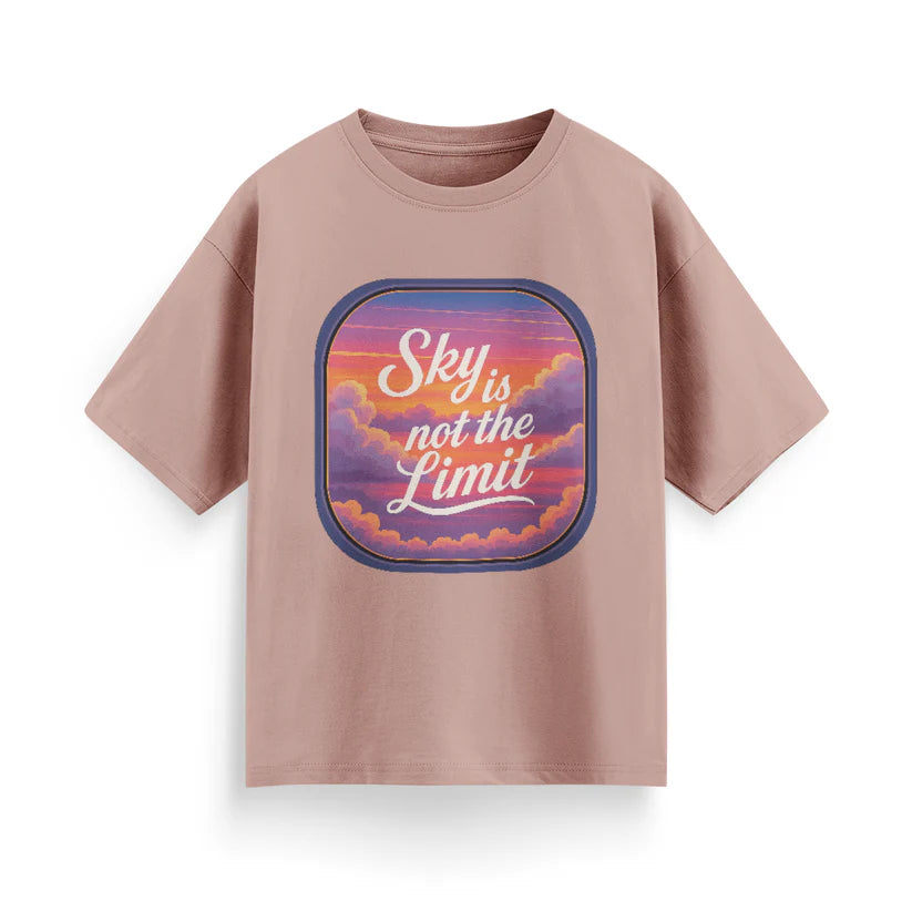 Sky is Not the Limit Unisex Oversized T-shirt
