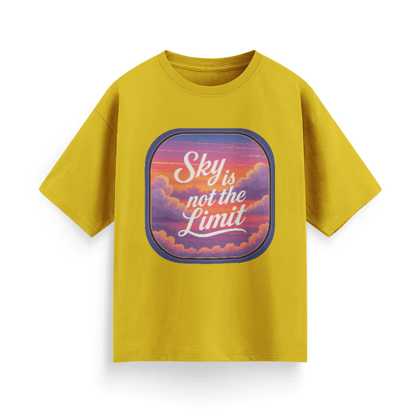 Sky is Not the Limit Unisex Oversized T-shirt