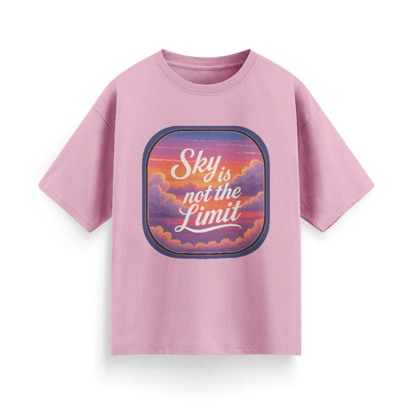 Sky is Not the Limit Unisex Oversized T-shirt