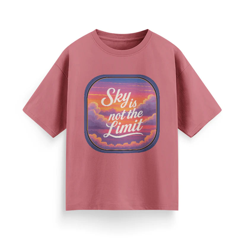 Sky is Not the Limit Unisex Oversized T-shirt