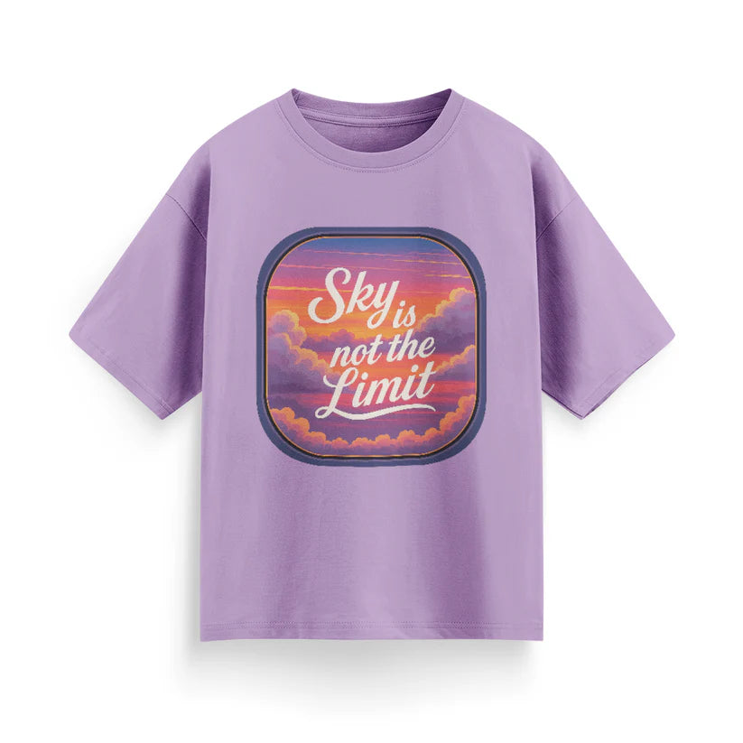 Sky is Not the Limit Unisex Oversized T-shirt