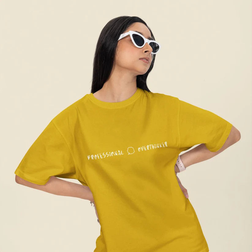 Professional Overthinker Unisex Oversized T-Shirt