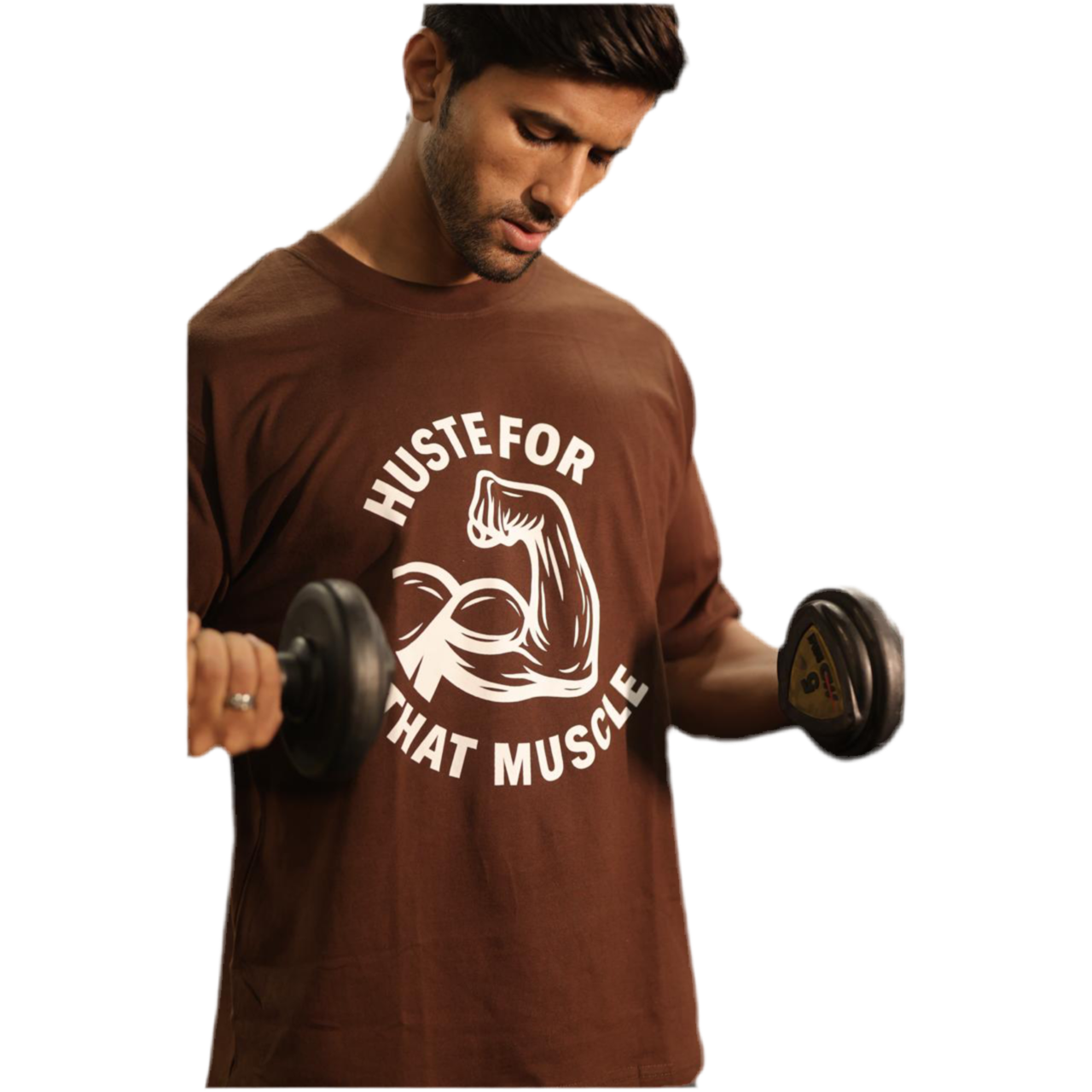 Hustle for That Muscle Unisex Oversized T-Shirt