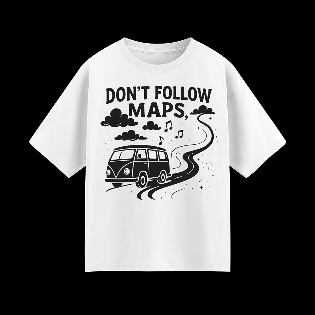 Don’t Follow Maps Unisex Oversized T-Shirt