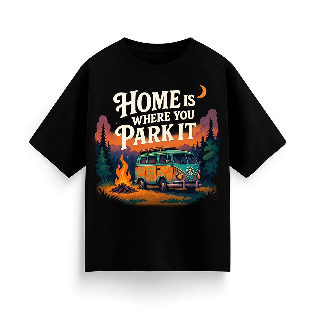 Home is Where You Park It Unisex Oversized T-Shirt