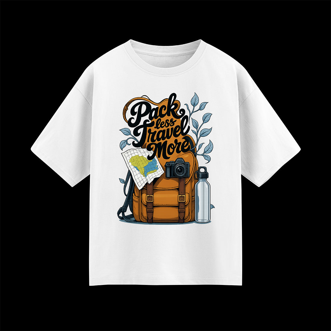 Pack Less, Travel More Unisex Oversized T-Shirt
