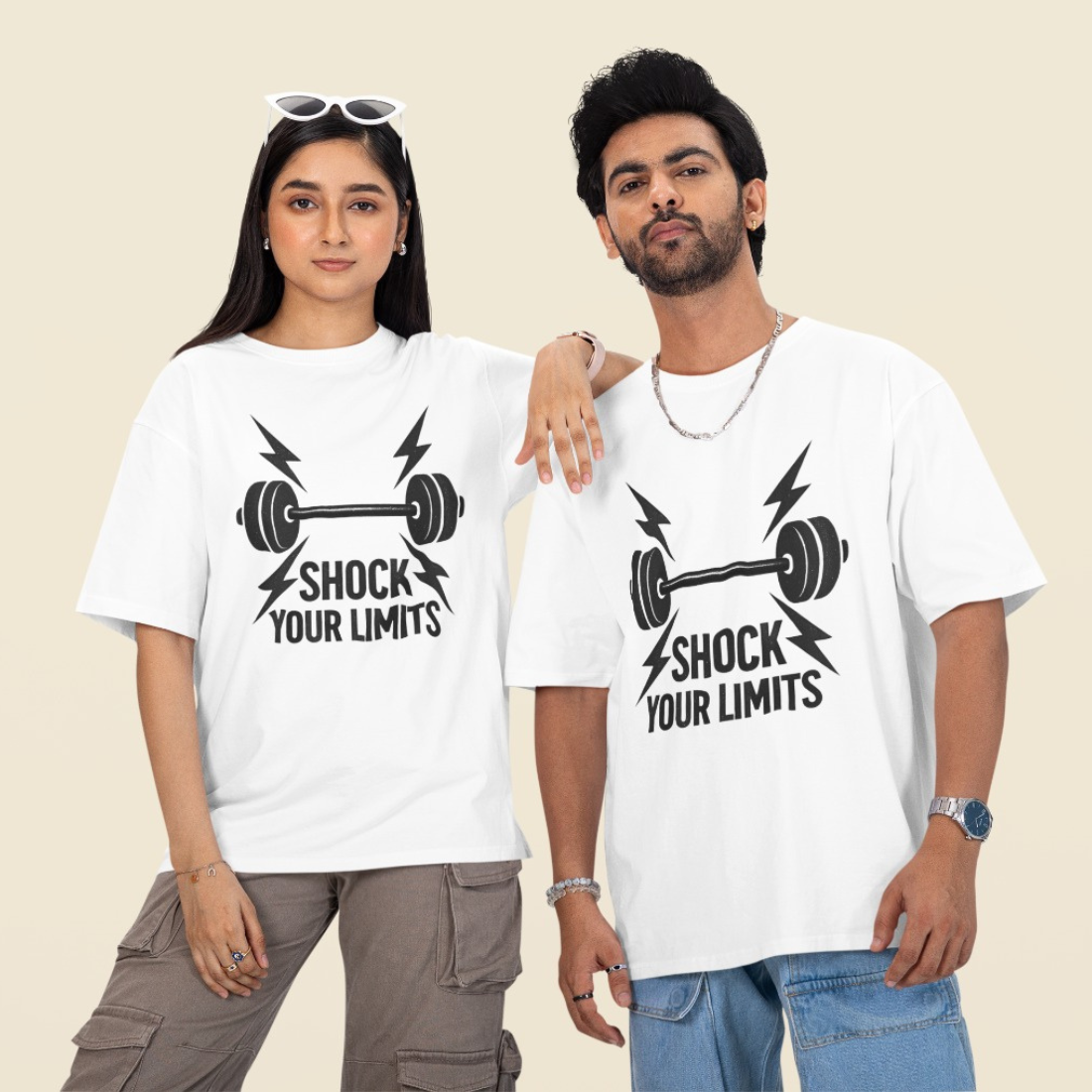 Shock Your Limits Unisex Oversized T-Shirt