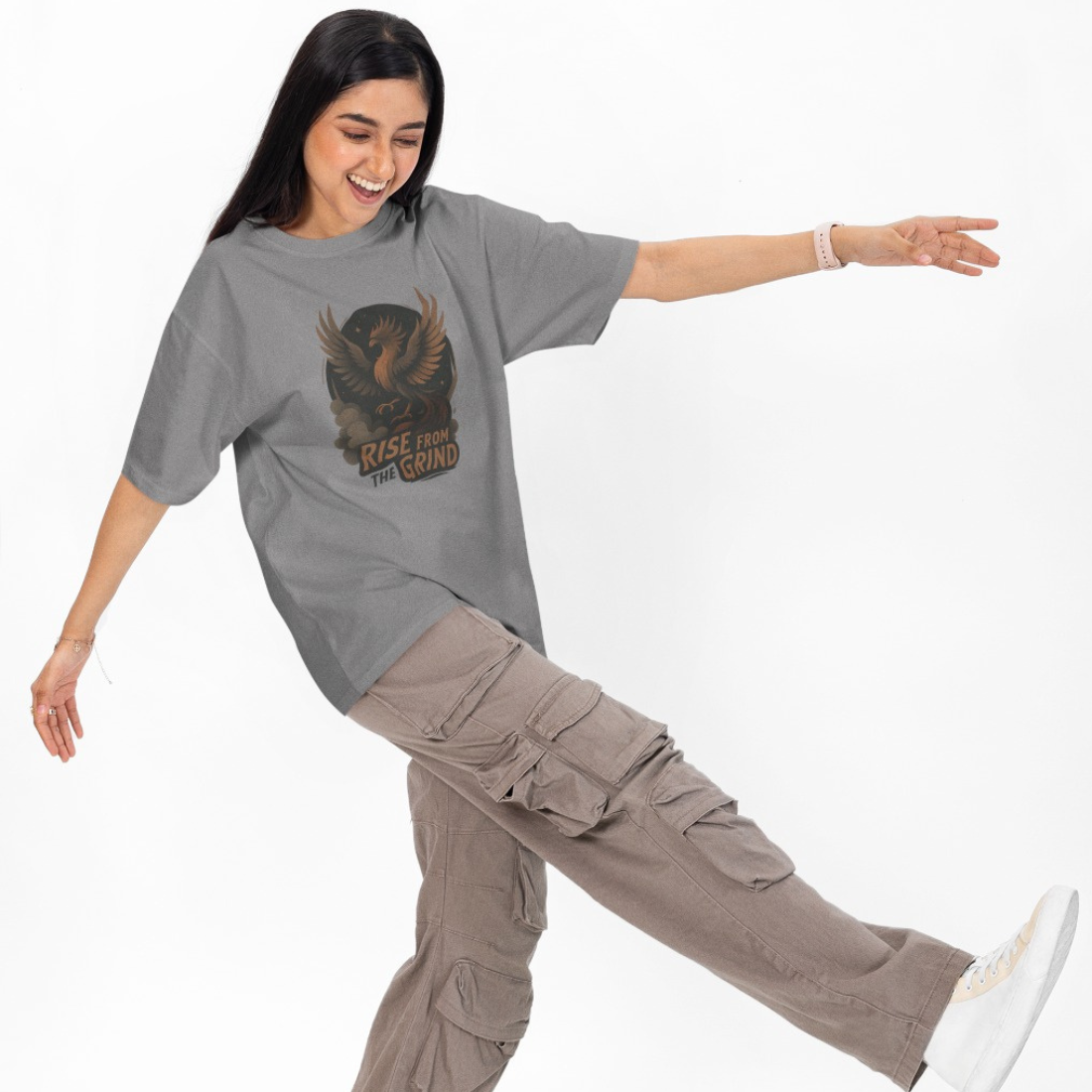 Rise from the Grind Unisex Oversized T-Shirt