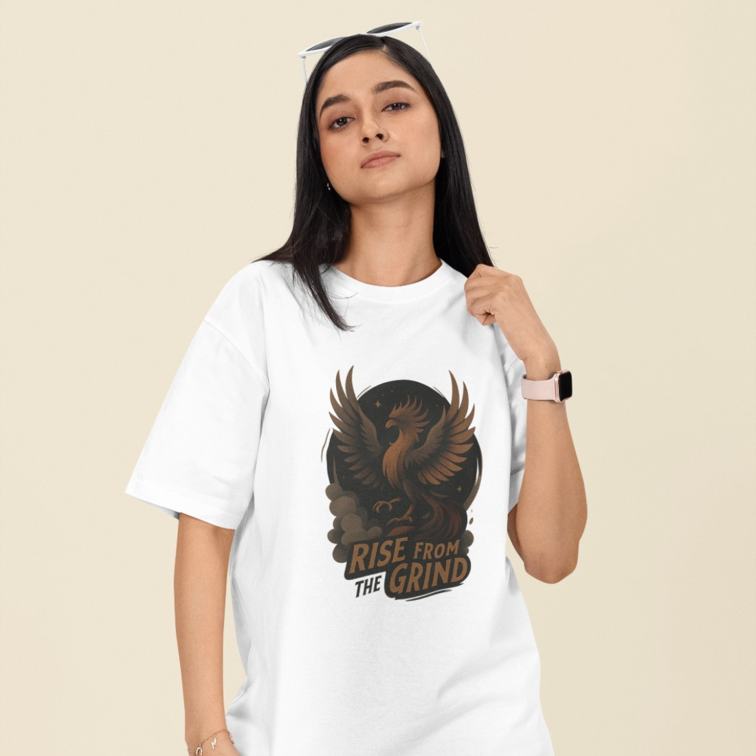 Rise from the Grind Unisex Oversized T-Shirt
