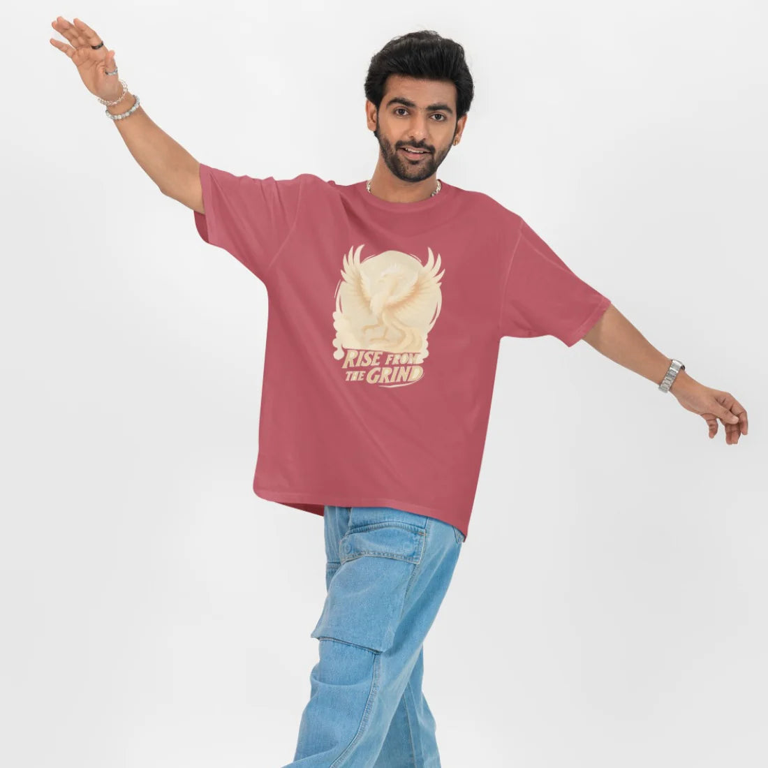 Rise from the Grind Unisex Oversized T-Shirt