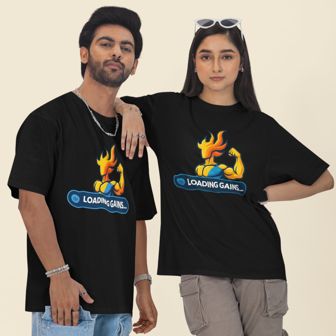 Loading Gains Unisex Oversized T-Shirt