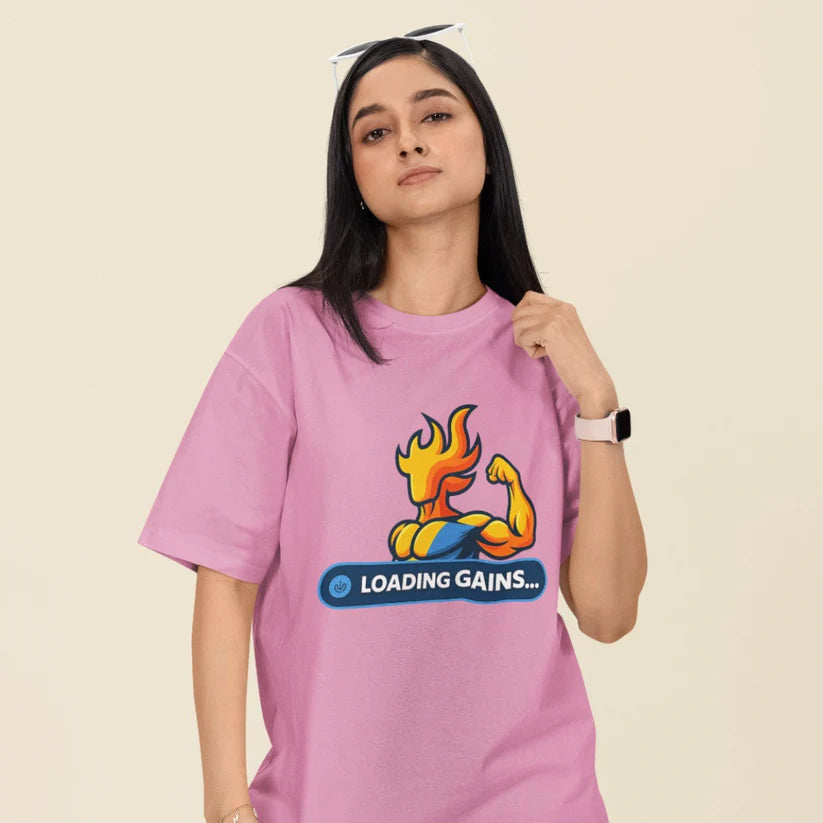 Loading Gains Unisex Oversized T-Shirt