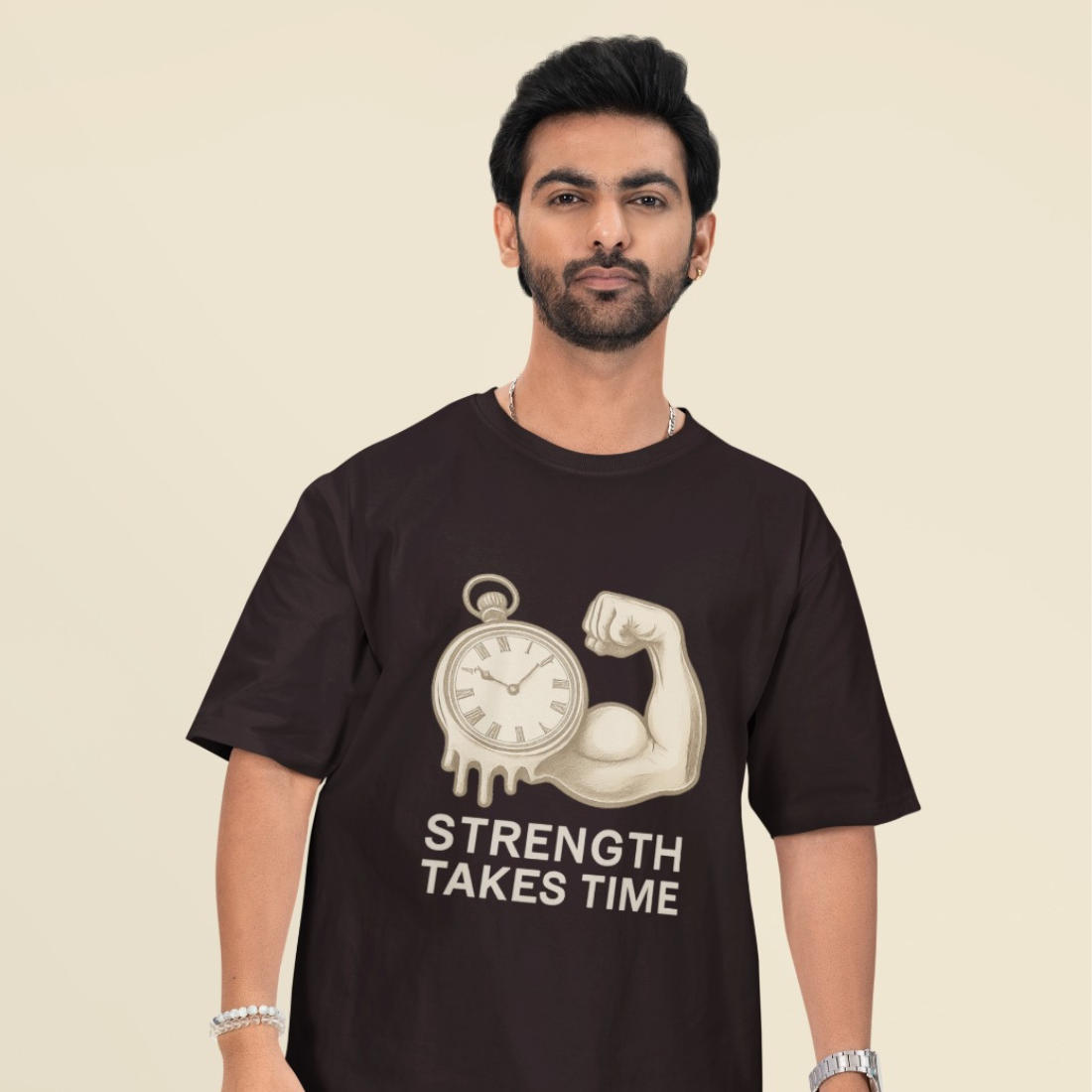 Strength Takes Time Unisex Oversized T-Shirt