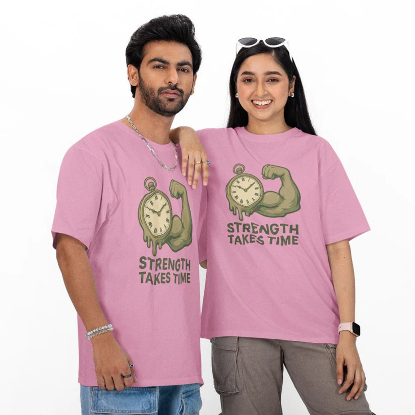 Strength Takes Time Unisex Oversized T-Shirt