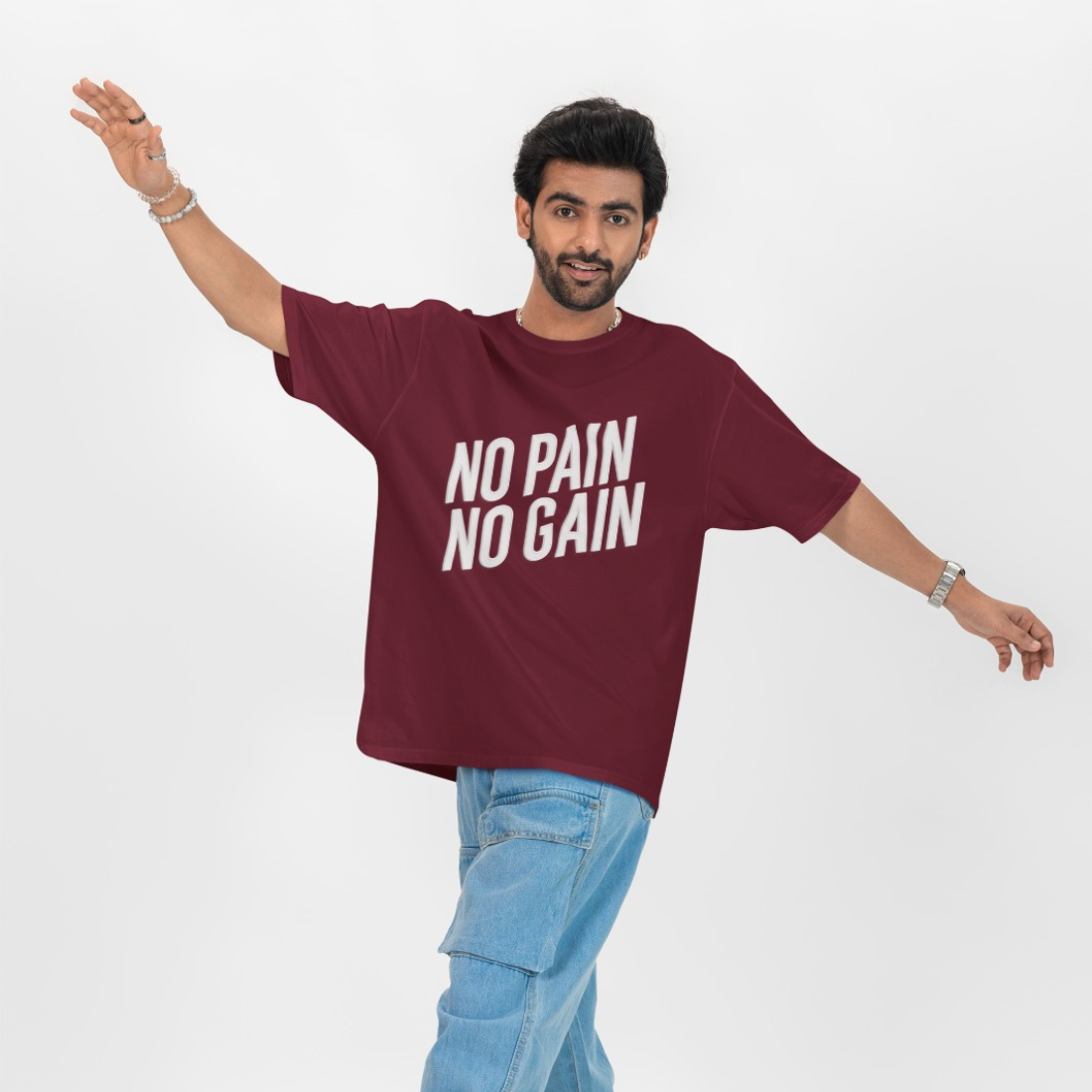 No Pain, No Gain Unisex Oversized T-Shirt