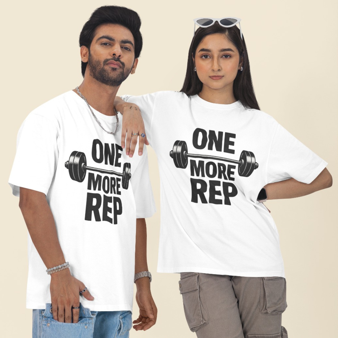 One More Rep Unisex Oversized T-Shirt
