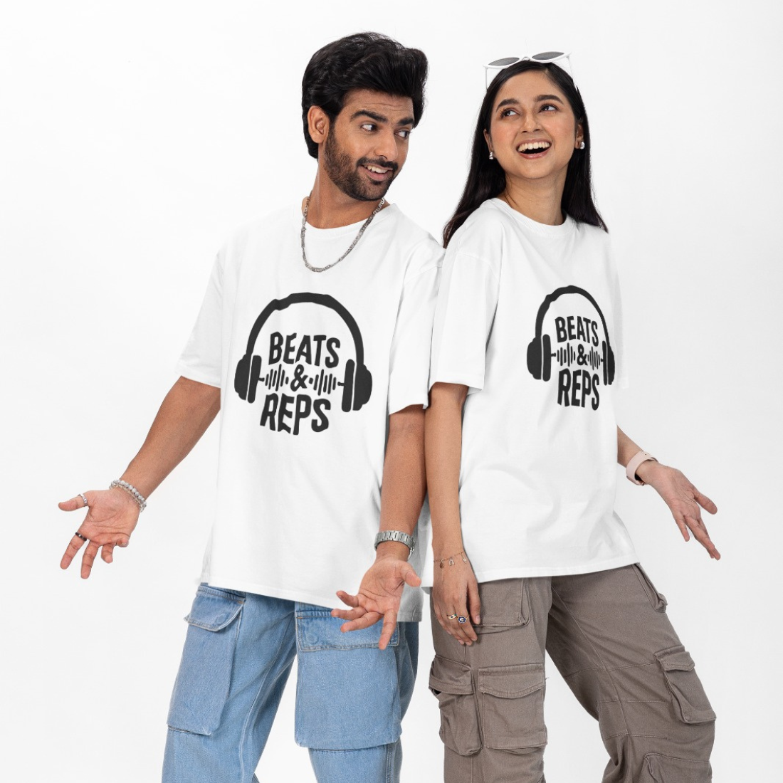 Beats and Reps Unisex Oversized T-Shirt
