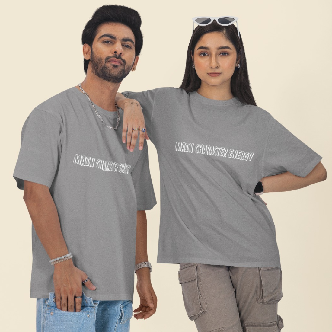 Main Character Energy Unisex Oversized T-Shirt
