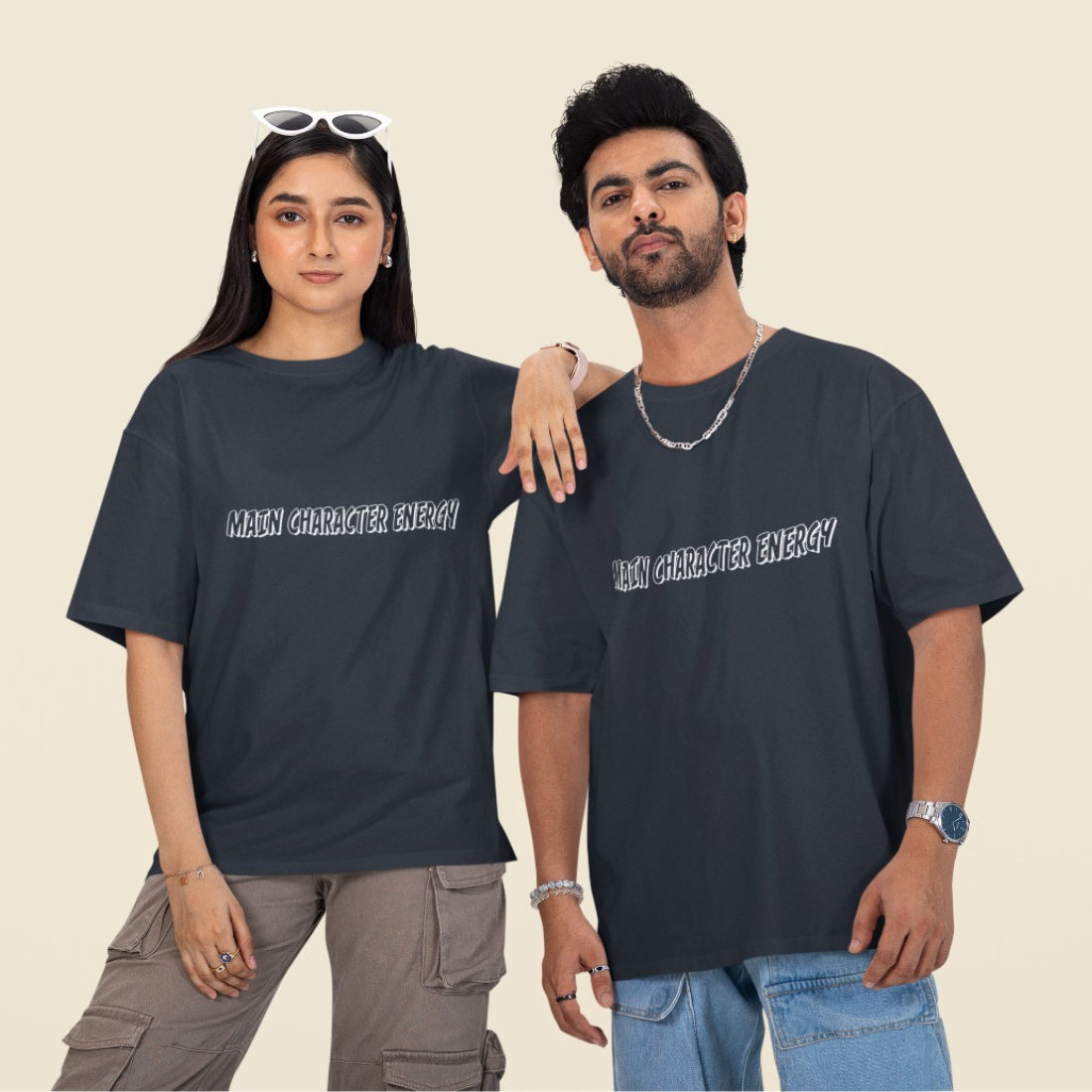 Main Character Energy Unisex Oversized T-Shirt
