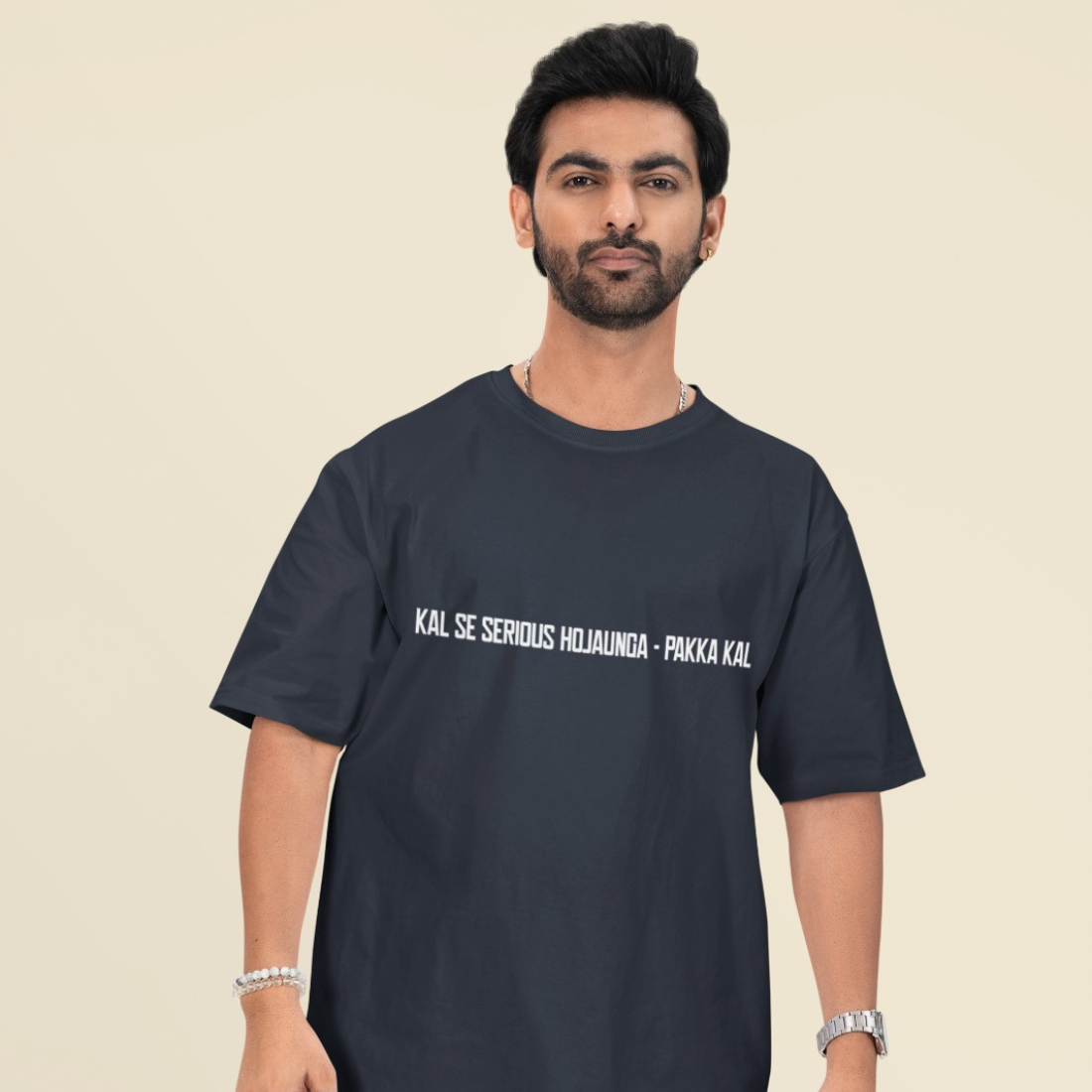 Kal Se Serious Ho Jaunga – Pakka Kal Unisex Oversized T-Shirt