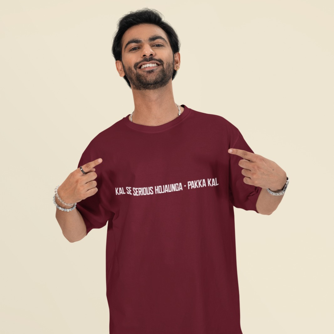 Kal Se Serious Ho Jaunga – Pakka Kal Unisex Oversized T-Shirt