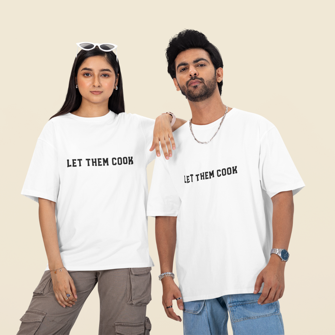Let Them Cook Unisex Oversized T-Shirt