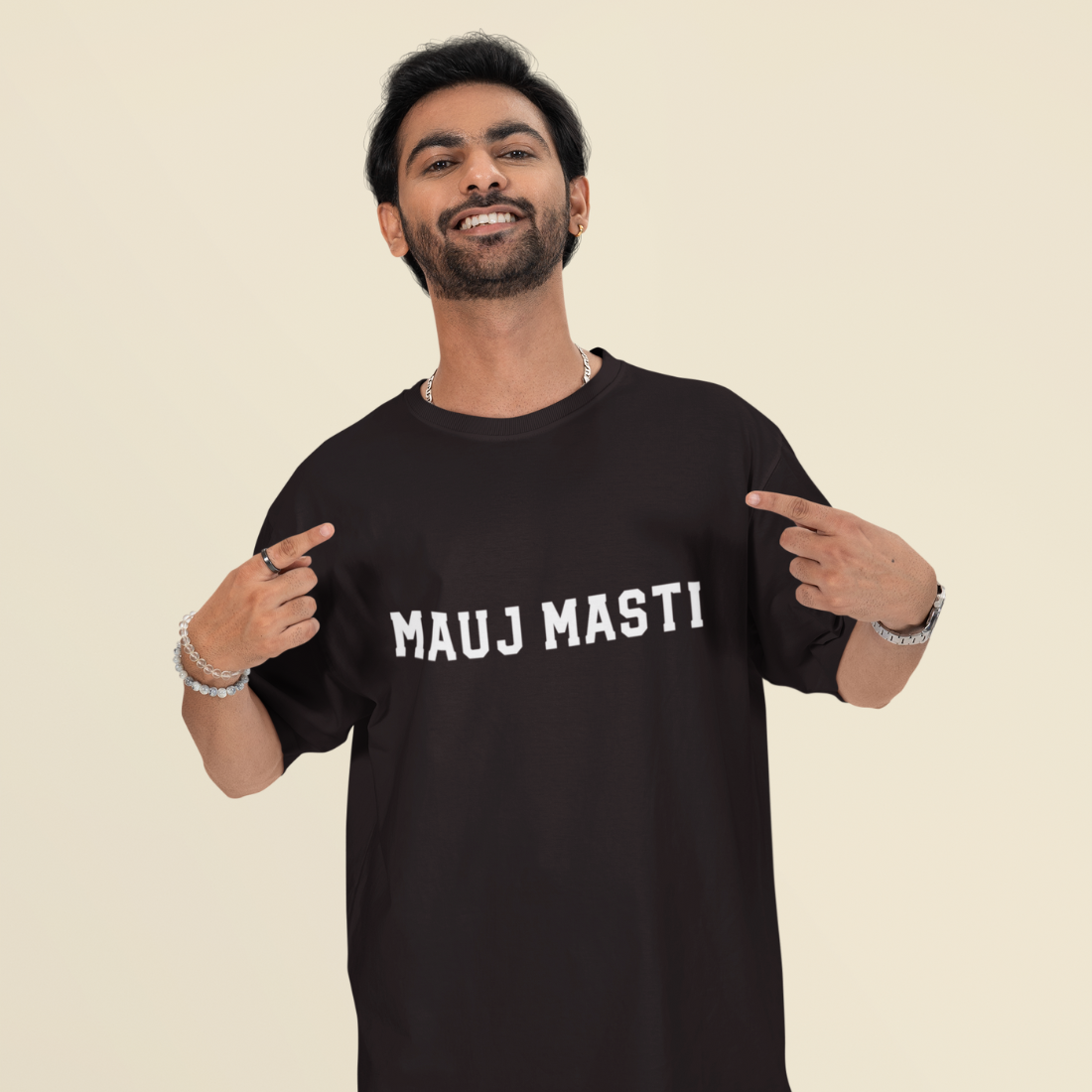 Mauj Masti Unisex Oversized T-Shirt