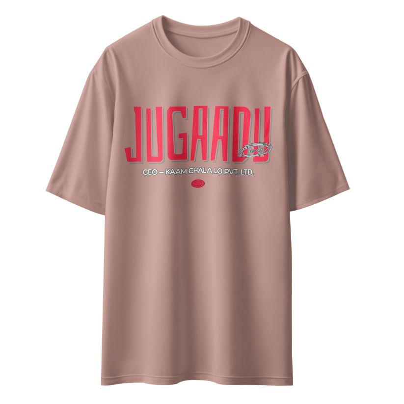Jugaadu – CEO Kaam Chala Lo Pvt. Ltd." Unisex Oversized T-Shirt
