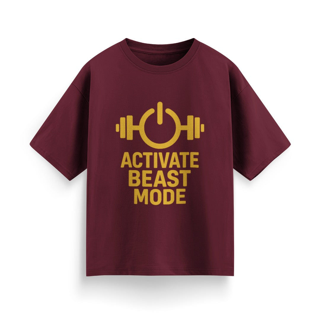 Activate Beast Mode Unisex Oversized T-Shirt