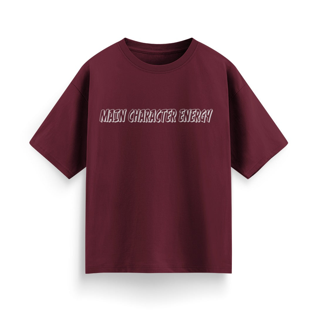 Main Character Energy Unisex Oversized T-Shirt